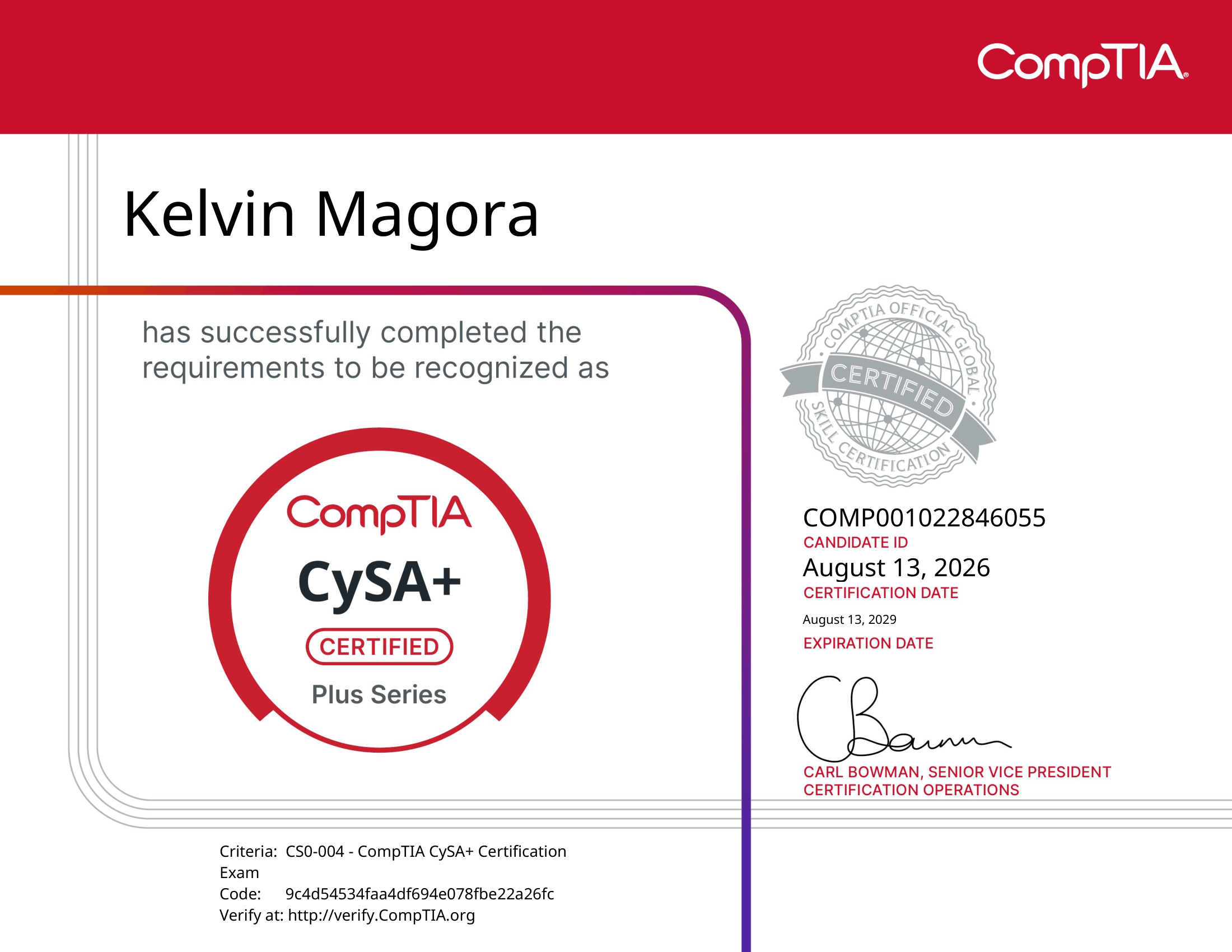 CompTIA CySA+