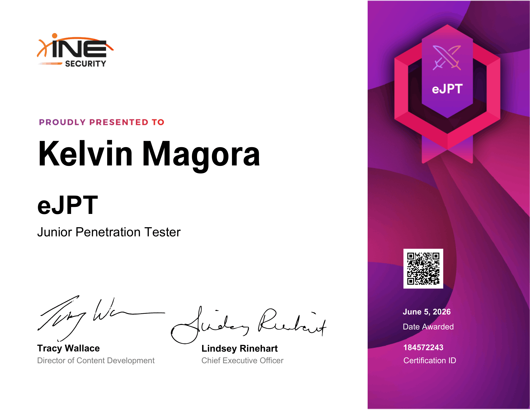 eJPT Certificate